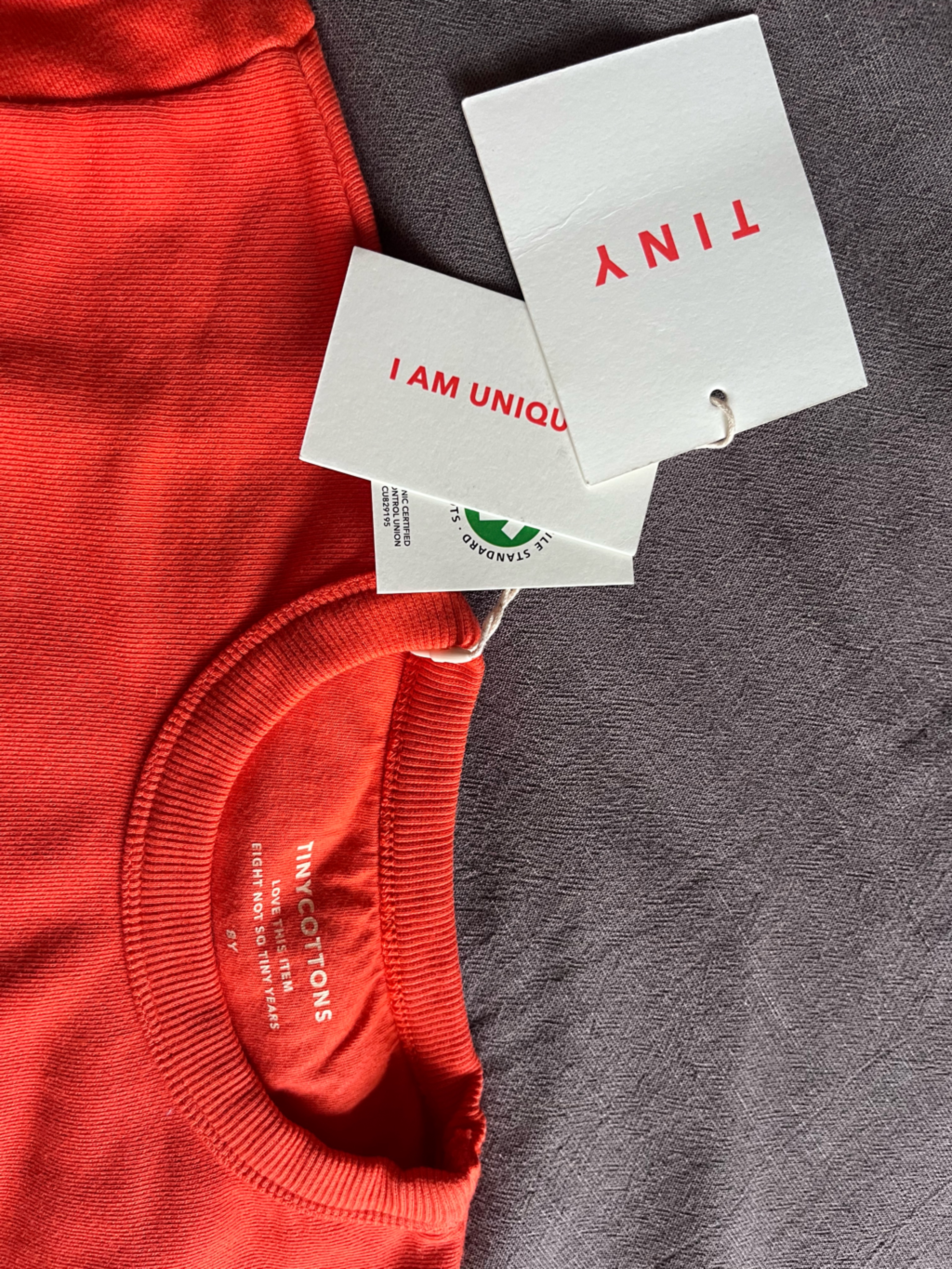Tiny Cotton Kids Sweatshirt - Orange - 8y - Nwt — image 2 of 4